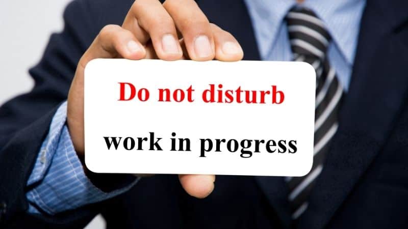 Do not disturb - Work in progress