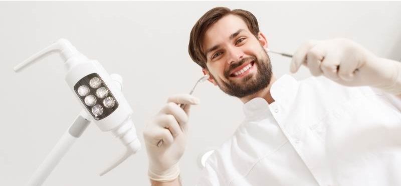 Smiling dentist